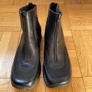 KEDS BLACK LEATHER & CANVAS WINTER BOOTIES NEVER WORN SIZE 9